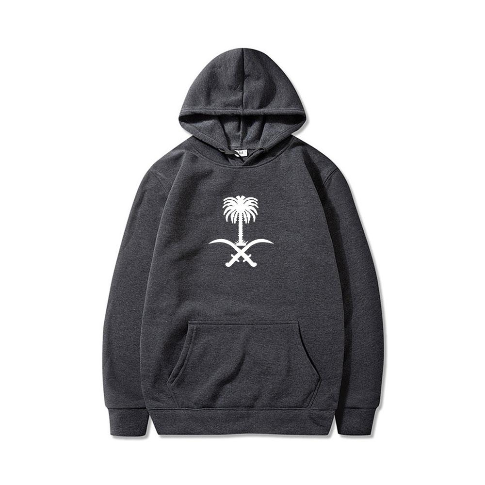 Vogue Hoodies Emblem Of Saudi Arabia Country Flag Warm Winter Pullover Hoodie Men Women Unisex Style Sweatshirt