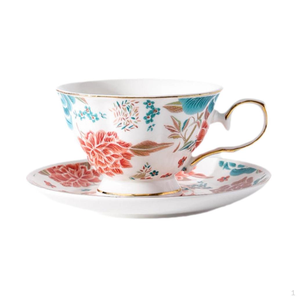 Ceramiczne Kubki do Kawy z Spodkami Wszechstronny Elegancki Przenośny Naczynia Stołowe Cappuccino