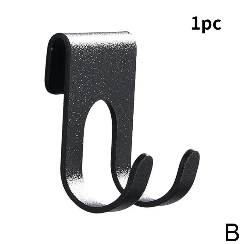 

1/2 шт. Алюминиевый крючок Крючок для душевой стеклянной двери Без отверстий Вешалка для полотенец Органайзер для ключей Держатель для вилок/бритв Крючок-полка