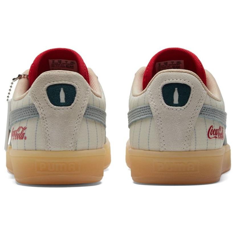 Coca-Cola X Puma Suede Slate Pinstripes Unisex Sneakers Cream Ivory-Glow 387049-01