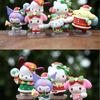 Hello Kitty Kuromi My Melody Christmas Themed Mini Model Desktop Decor Ornament For Holiday Gift And Collectible