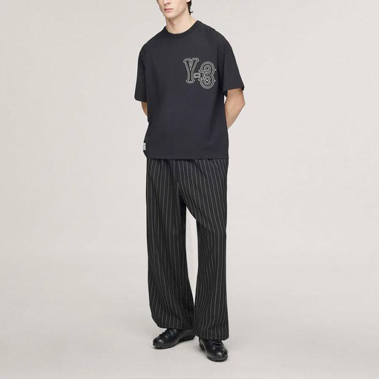 Y-3 EL5 GFX Short-Sleeve Tee Black Unisex Tops KQ9307