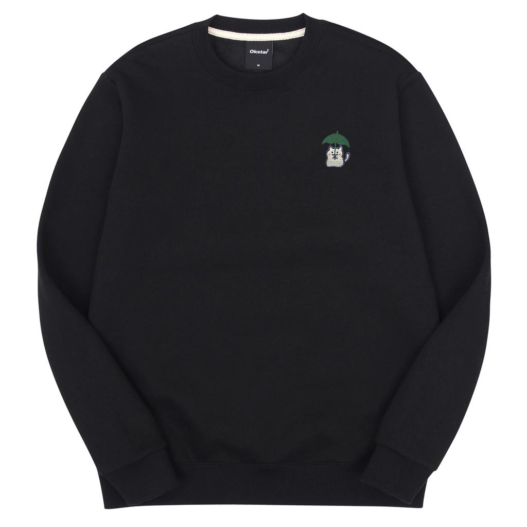 OKSTAR Rain Cat Embroidered Special Double-Sided Sweatshirt (Type C)