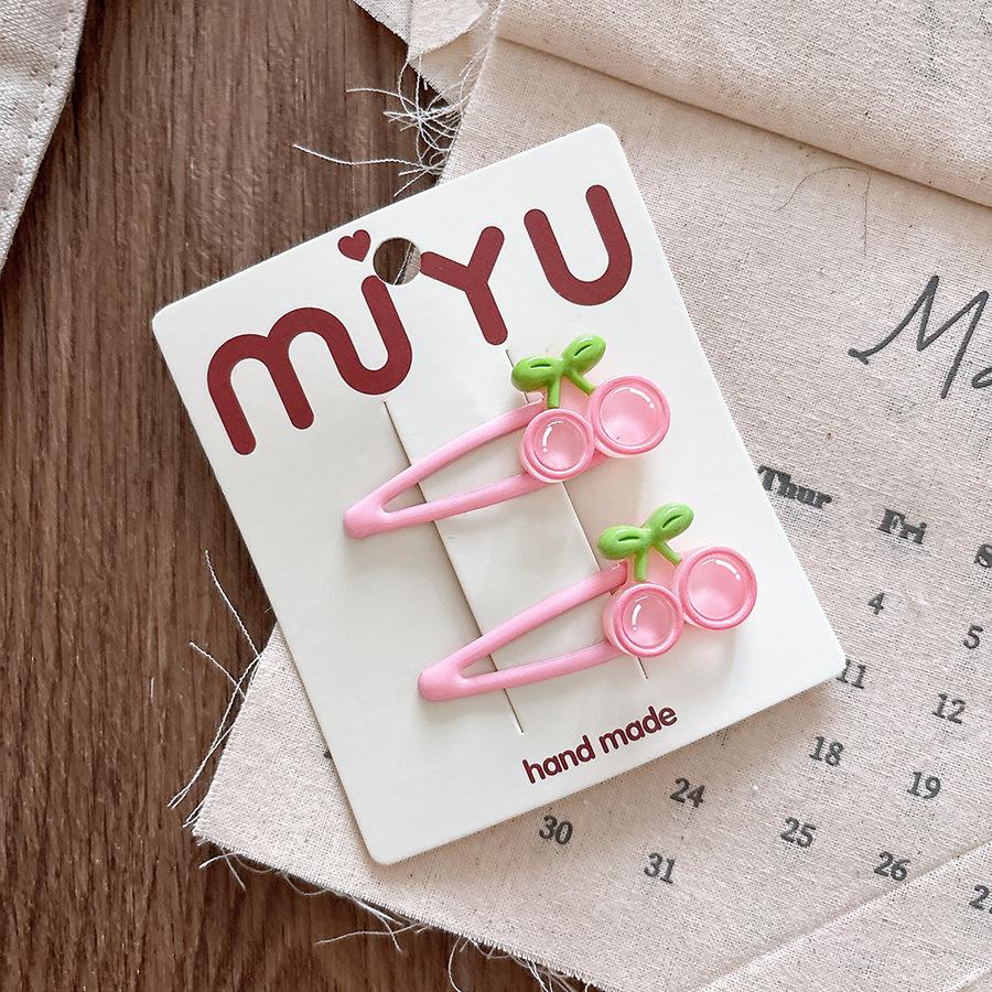 Sweet Cute Cherry Blossom Hair Side Clip Headwear Cute Girls BB Clip Y2K Side Bangs Clip Hair Accessories Fresh Flowers Hairpins