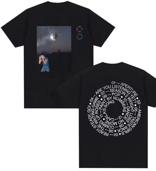 Harry Styles Often Kisses Hunting Wind Style 2026 Album Pattern TShirt For Unisex And Unisex Summer ShortSleeved TShirt S