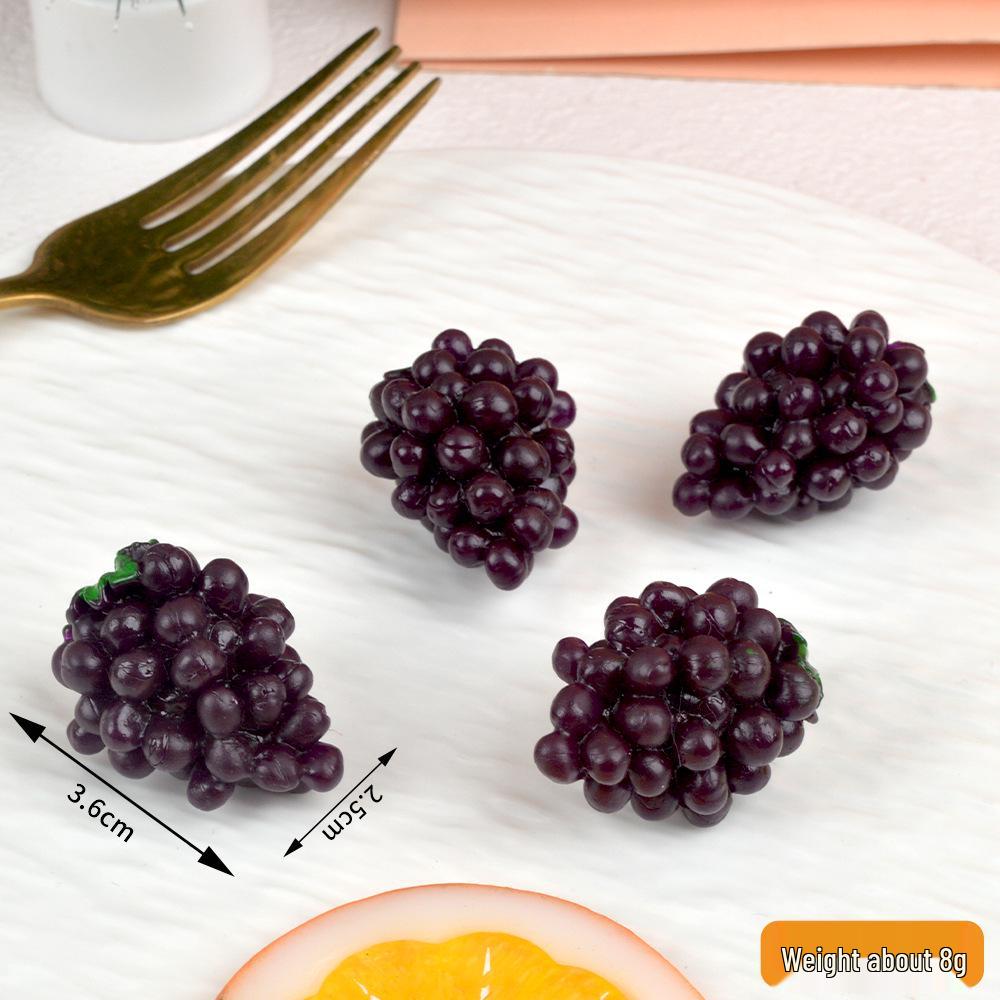 Simulation Mini Fruit Keychain: High-Quality PVC Fake Strawberries and Cherries