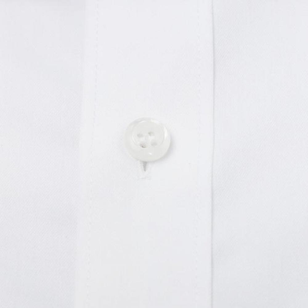 S.t. Dupont Short Sleeve Regular Fit Stretch Material No Pocket White Shirt  Se6