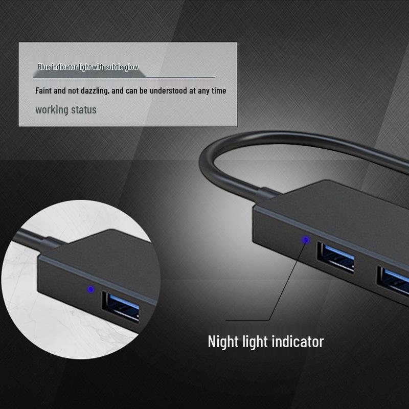 Cross Multi-functional Type-C Docking Station: 4-in-1 USB 3.0 Hub for Computers