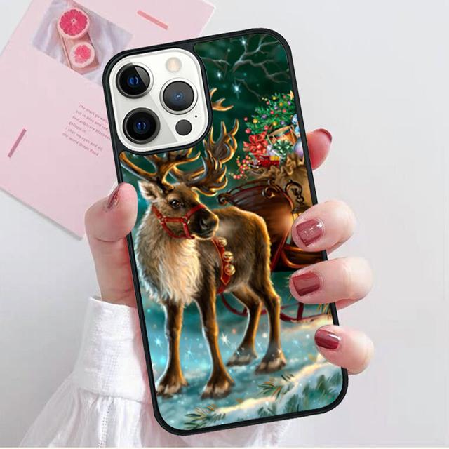Reindeer Coque Shell For iPhone 17 Air 15 16 14 13 12 Pro Max 11 Pro Max Plus Phone Case Cover