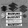 For SUZUKI Vitara SX4 S-Cross SWIFT Jimny Alto Alivio Solio Black Chrome Carbon Car Front Grille Hood Rear Trunk Badge Logo