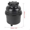 Power Steering Fluid Reservoir and Hose Line Set Durable 32411094306 Black Replaces for E38 E39