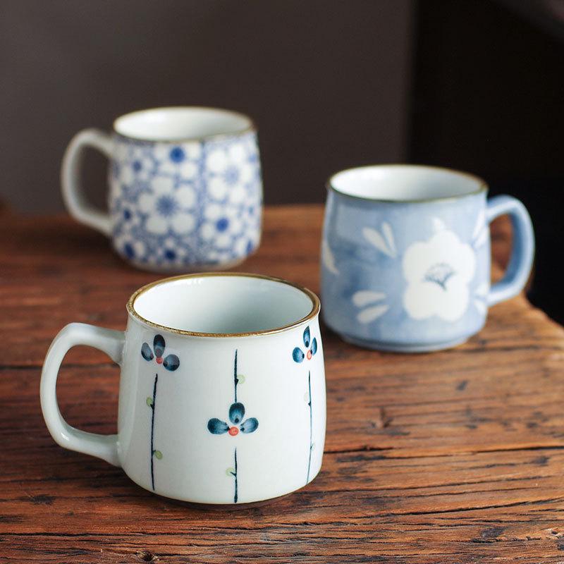 Nishida Mugyu Hand-Painted Ceramic Coffee and Milk Mug