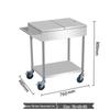 Stainless Steel Commercial Mobile Spice Cart