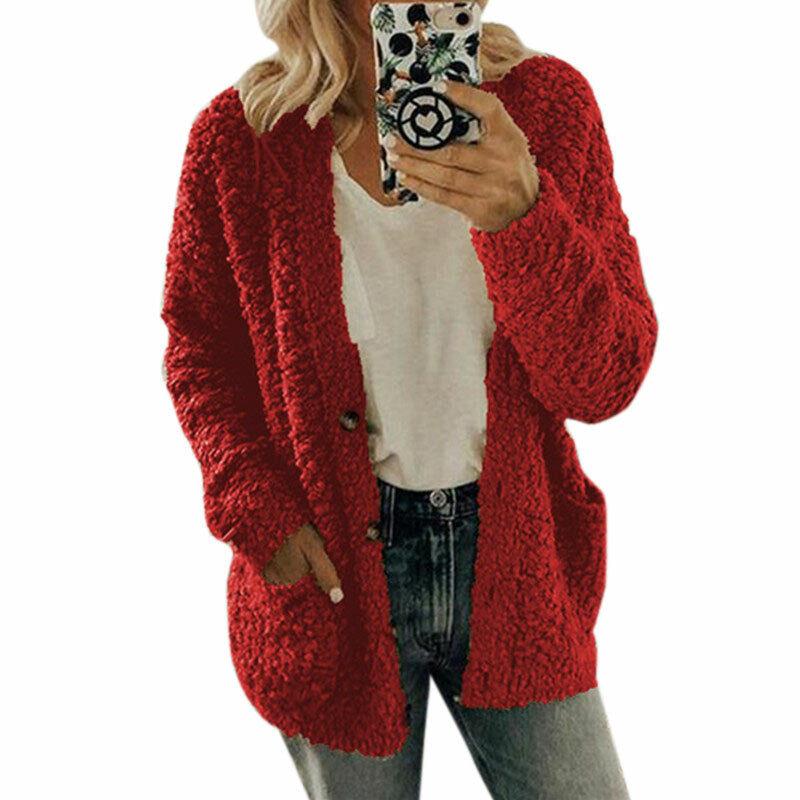 Cozy Plus Size Women Bear Coat Fleece Jacket Perfect For Chilly Autumn Days