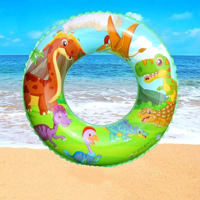 1pcs Dinosaur Thickened Inflatable Swimming Ring Children's Water Sports Swimming Pool Floating Safety Floating Ring