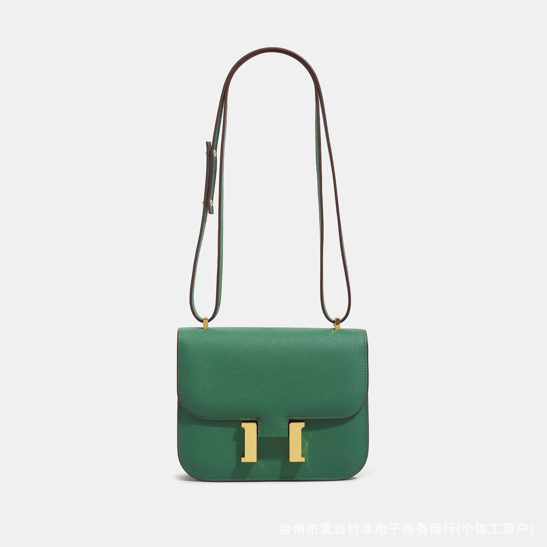 

Leather bag Palm pattern lock Crossbody underarm small square bag One shoulder tofu bag Women s bag small size 19