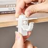 2 Stück Stangenhalter ohne Bohren, Nagel-freie verstellbare Gardinenstangenhalter, Teleskopstangen-Clips, Aufsteckbare Stangenhalter-Befestigungsclips