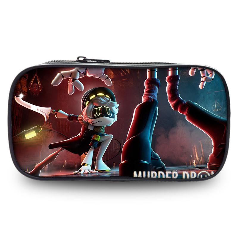 Oxford Fabric Murder Drones Uzi Plush Pencil Case For Anime Fans**