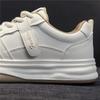 Women's College-Style White Lace-Up Sneakers, Spring 2026 - Trendy, Fashionable, Flat-Sole, Casual Sports Shoes.