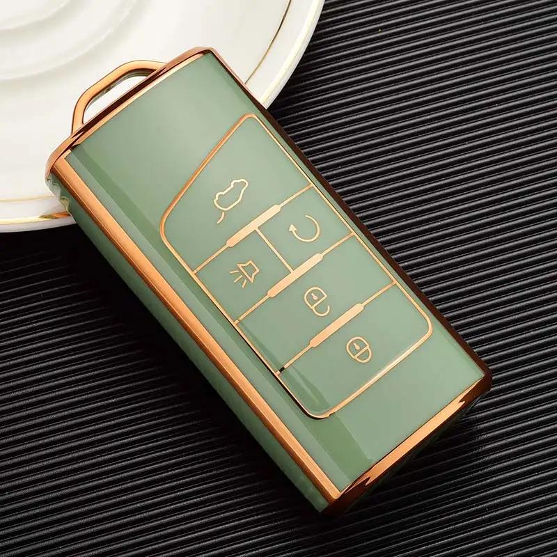Car Soft New Fashion Remote Key Case Cover Shell Fob For GAC Trumpchi GS4 GM8 GA4 GS5 GS3 Legend GS8 GA3 GA6 SGS7 5 Buttons TPU