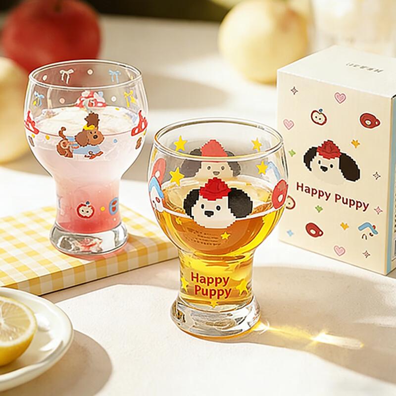 

Modern Housewife Star Puppy Glass Beer Mug