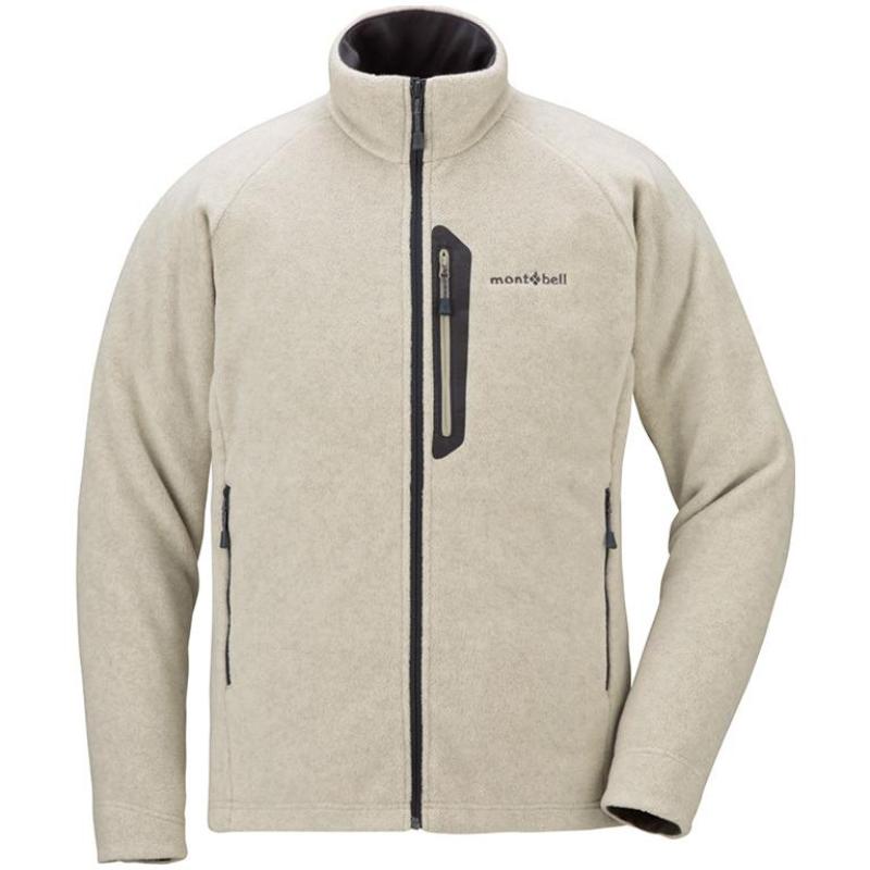 MONTBELL Solid Logo Outdoor Warm Stand Collar Fleece Jacket Men's