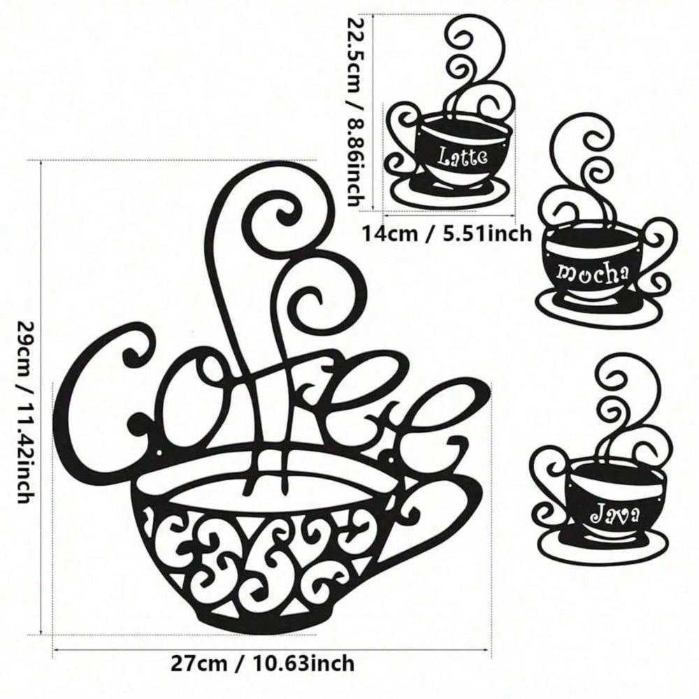 Decoração de Arte de Parede de Metal Placa de Sinal para Casa Escritório Cozinha