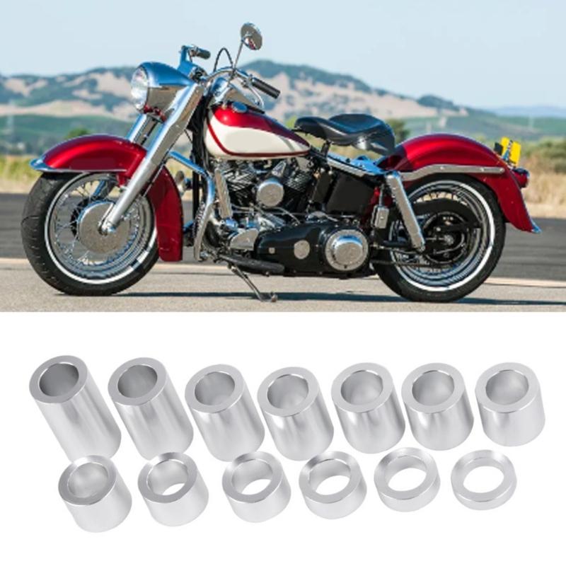 Metal Wheel Axles Spacer Wheel Axles Spacers ID 1/2in OD 1-1/2in Motorbike Accessory Easy Installation for 2008-2024