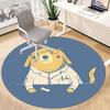 1pc Doggie Labcoat Office Round Area Rug, Under Office Chairs Bedroom Living Room Home Decor, Room Deco
