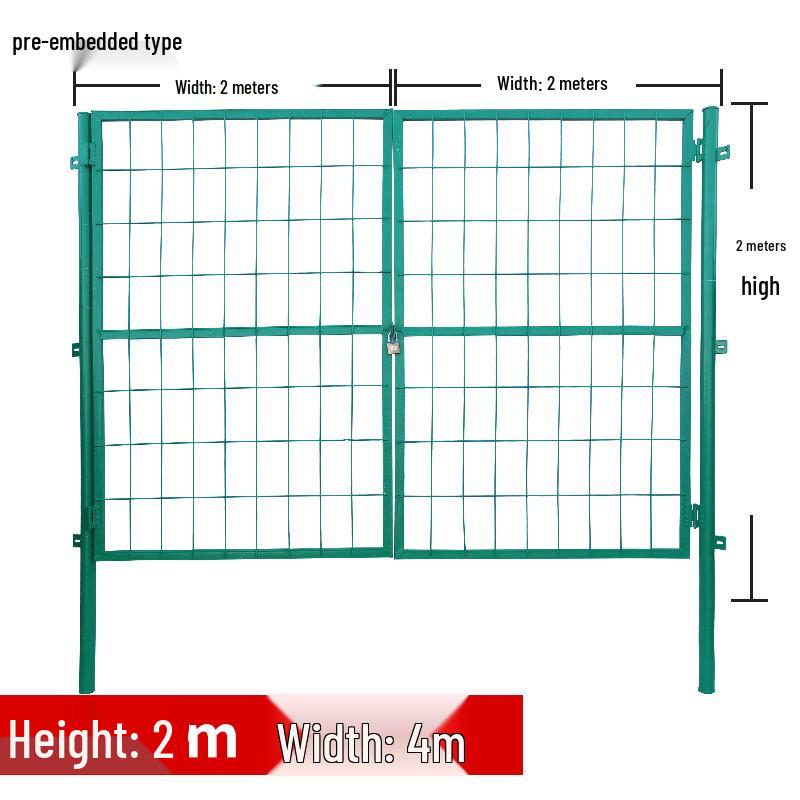 Anti-Theft Mesh Iron Door for Orchard and Courtyard Fence