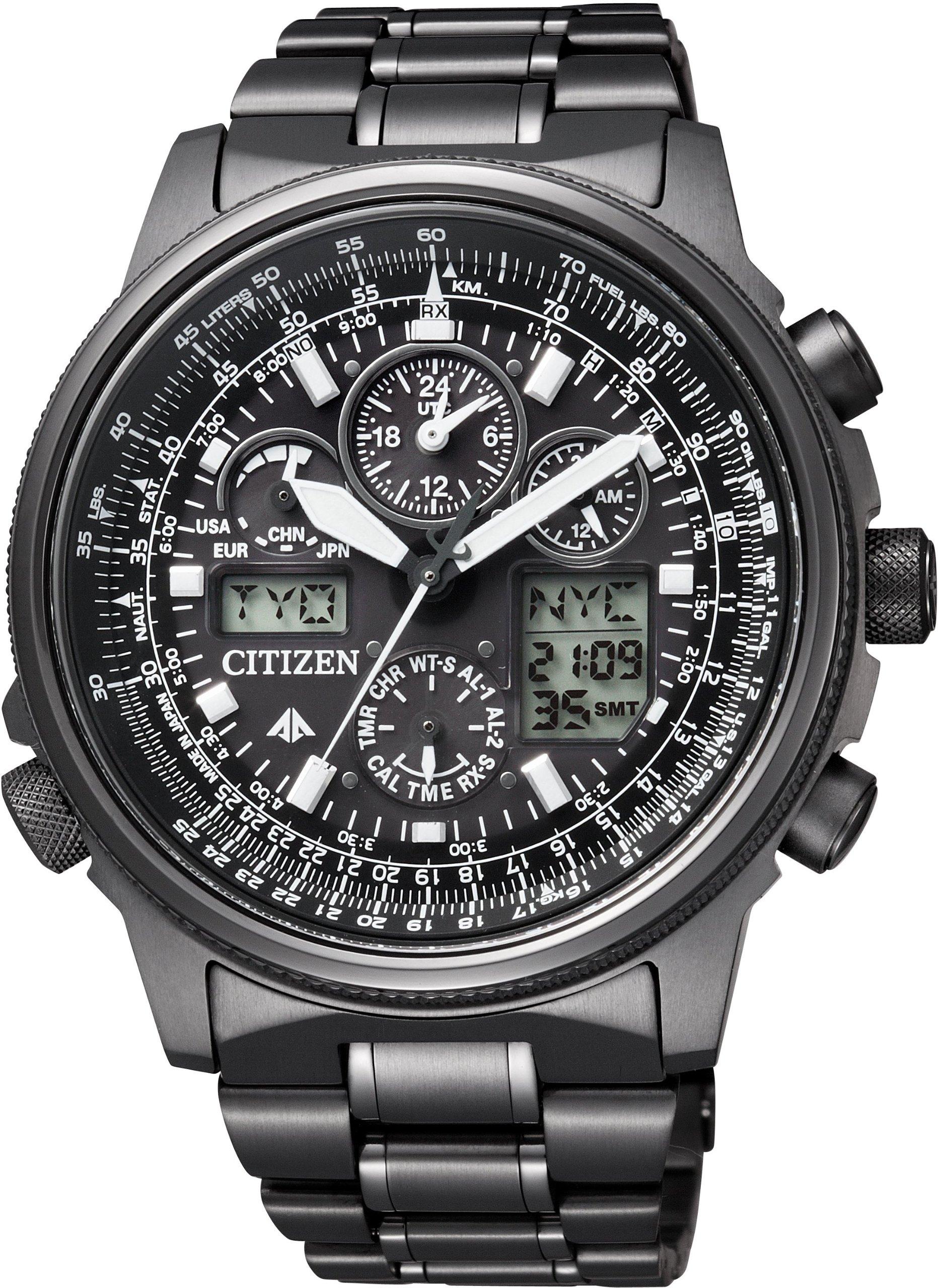 

Watch Promaster Radio Watch Sky Series Jet Setter Chronograph Black [Citizen] Eco-Drive JY8025-59E Men s