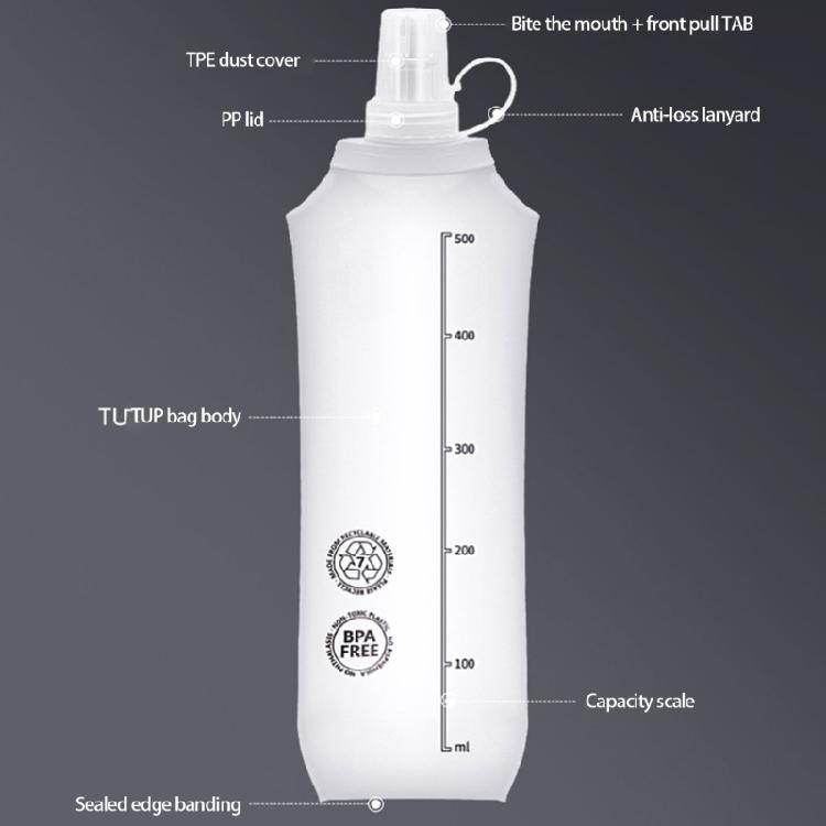 Faltbarer weicher Wasserbeutel Campingrucksäcke Outdoor-Reisen Wasserkocher-Tasche für Fitness-Enthusiasten