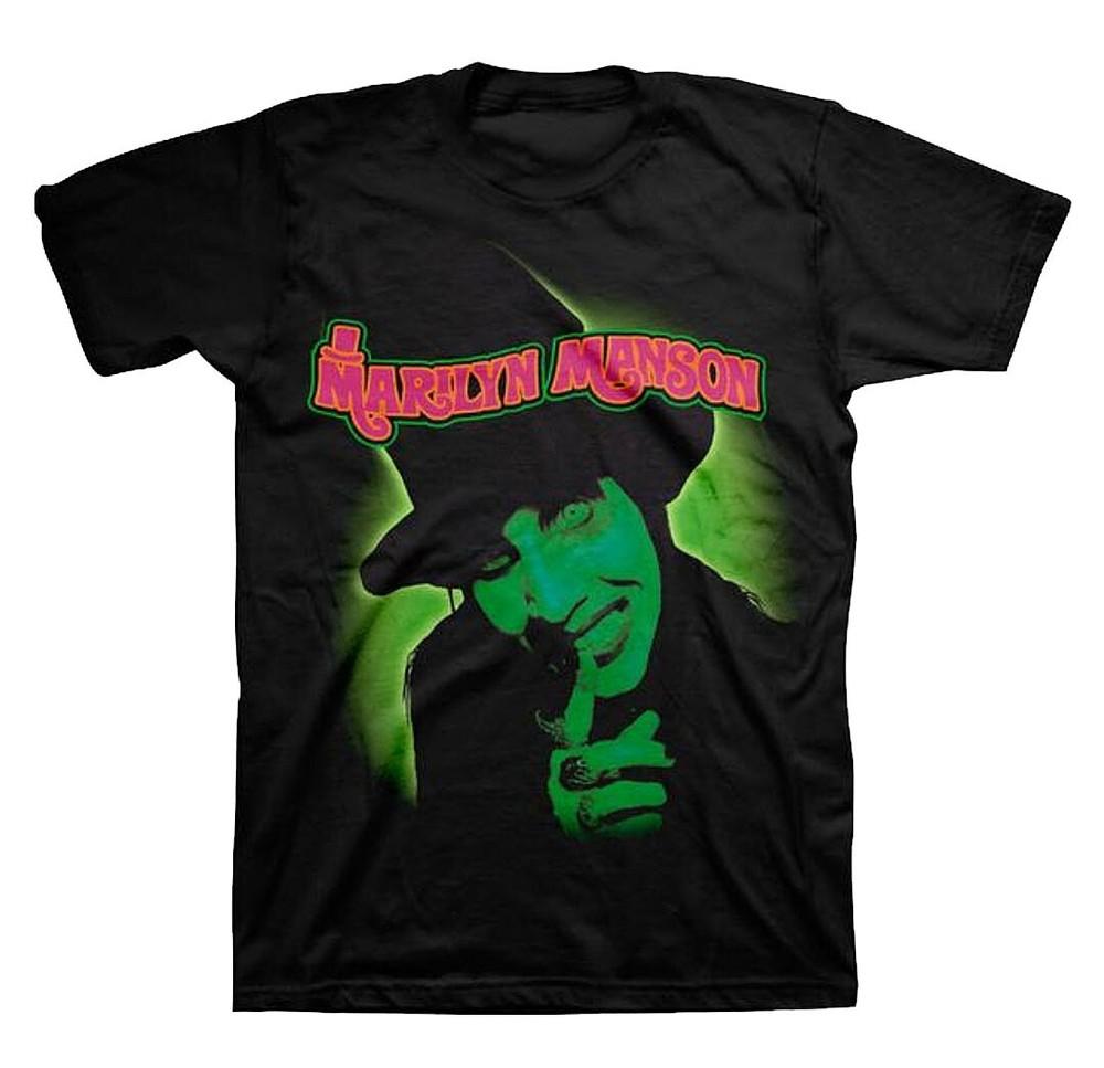 New Authentic Marilyn Manson Smells Like Children Album Gothic Black TShirt Unisex T-Shirt S