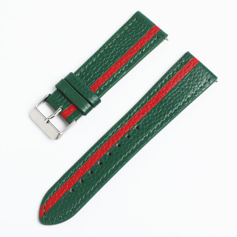 Quick Release Genuine Leather Watch Band for Samsung/Apple/Huawei GT Watches - 20mm/22mm