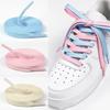 1Pair/3Pair New 0.8cm Wide Flat Durable Shoelace Suitable for A Variety of Shoes Solid-color High-quality Shoelaces