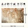 2D Beige Hanging Baby's Breath Backdrop for Boho Themed Party Decor