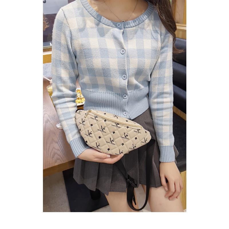 Fashion Printed Fanny Pack Women's Bag Korean Version Convenient Mobile Phone Bag Lightweight Storage Bag