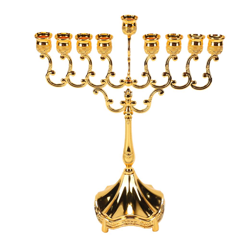 Candle Holder Zinc Alloy Elegant Decorative Candlestick Holder for Table Centerpiece Holiday Decor