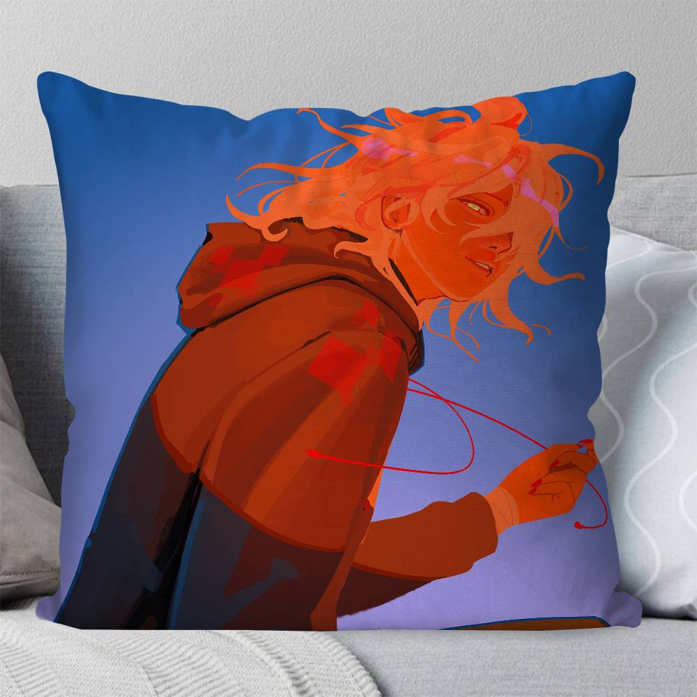 Nagito Komaeda Anime DDanganronpa Pillow Case Fashion Square Pillowcase Bedroom Sofa Room Ins Decoration Leisure