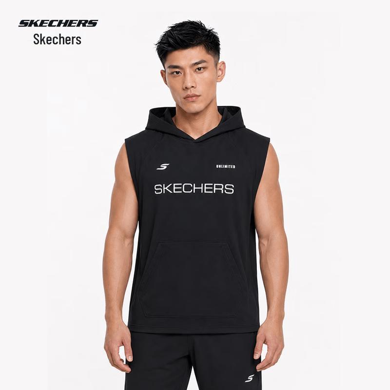 Skechers Men's Hooded Training Pullover Vest