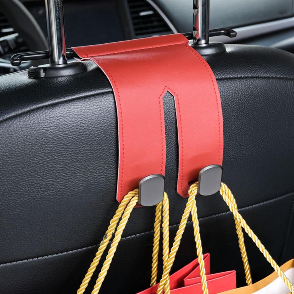 Purse Hooks For Car Metal Double-Head Phone Holder Car Seat Storage Hooks Purse Hanger universal Automotive Interior Accessories