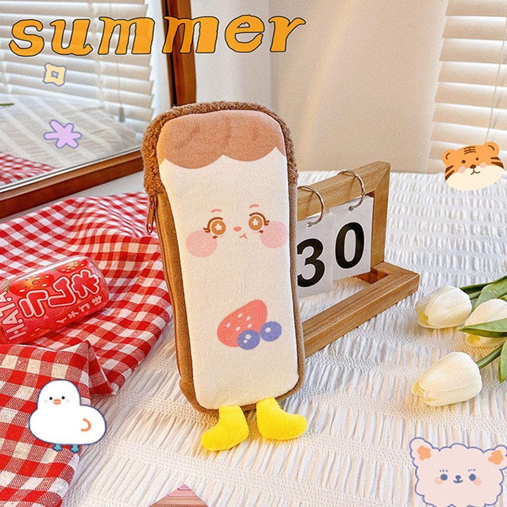 

Supplies Toast Shaoe Large Capacity Stationery Bag Comestic Bag Cartoon Pencil Case Pencil Pouch