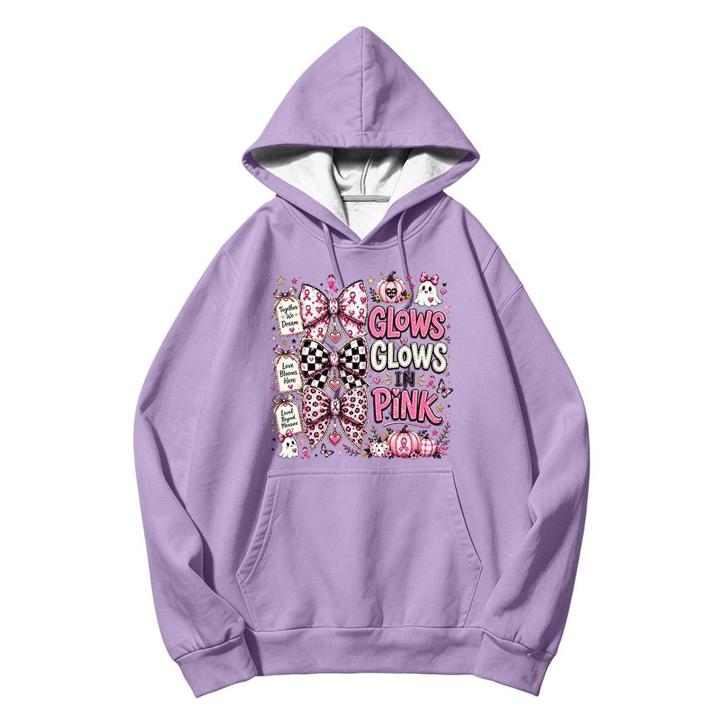 Unisex Printed Long Sleeve Casual Hoodie Sweatshirt with Pockets for Men and Women