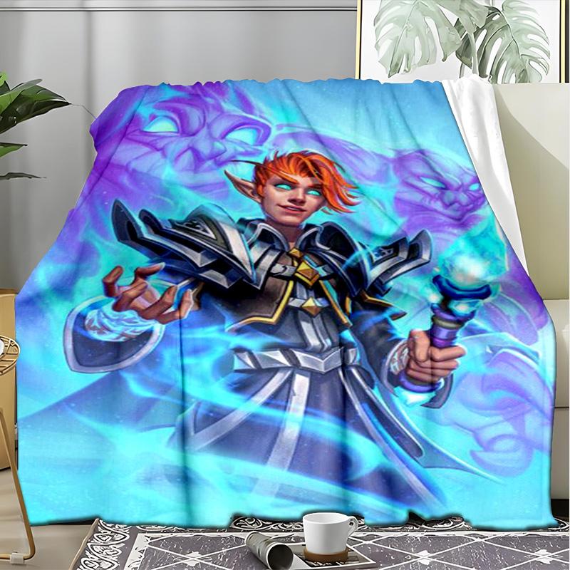 Soccer Sport Silhouette Fleece Printed Flannel Blanket, Warm Soft Throw Sofa Bed Blanket
