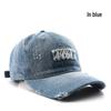 WR Japanische Retro Bestickte Denim Baseballkappe