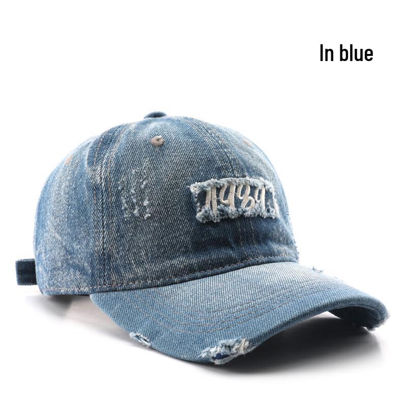 WR Japanese Retro Embroidered Denim Baseball Cap