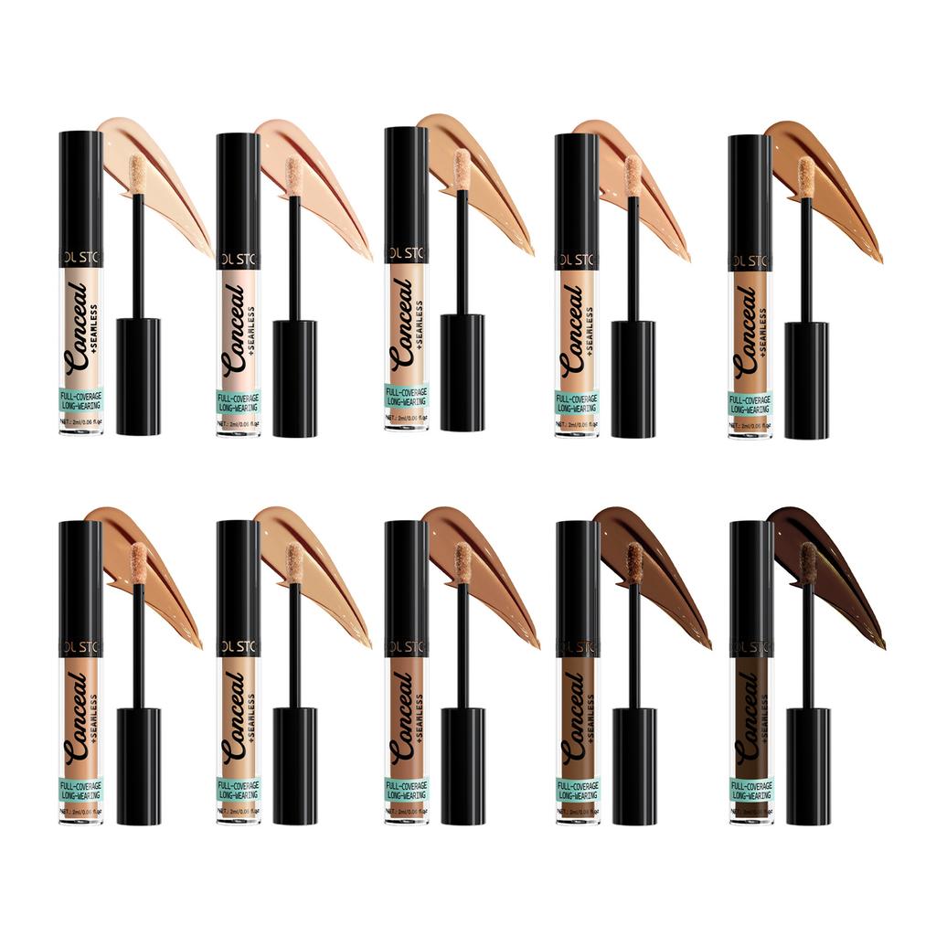 Concealer Covers Acne Marks, Dark Circles, Spots, Tattoos, Scars, Contouring Foundation, Long-lasting Waterproof and Quick-drying Liquid Concealer