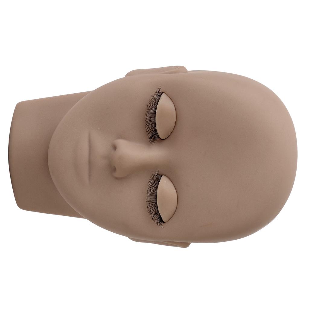Eyelash Mannequin Head Double Laryer Eyelash Extension Removable Eyelids Makeup Practice Head