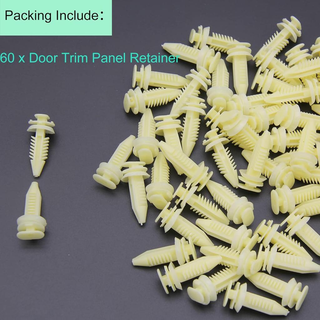 15545202 Door Panel Clips (60pcs) Retainers Trim Panel Clip Compatible with GM Chevrolet GMC Trucks