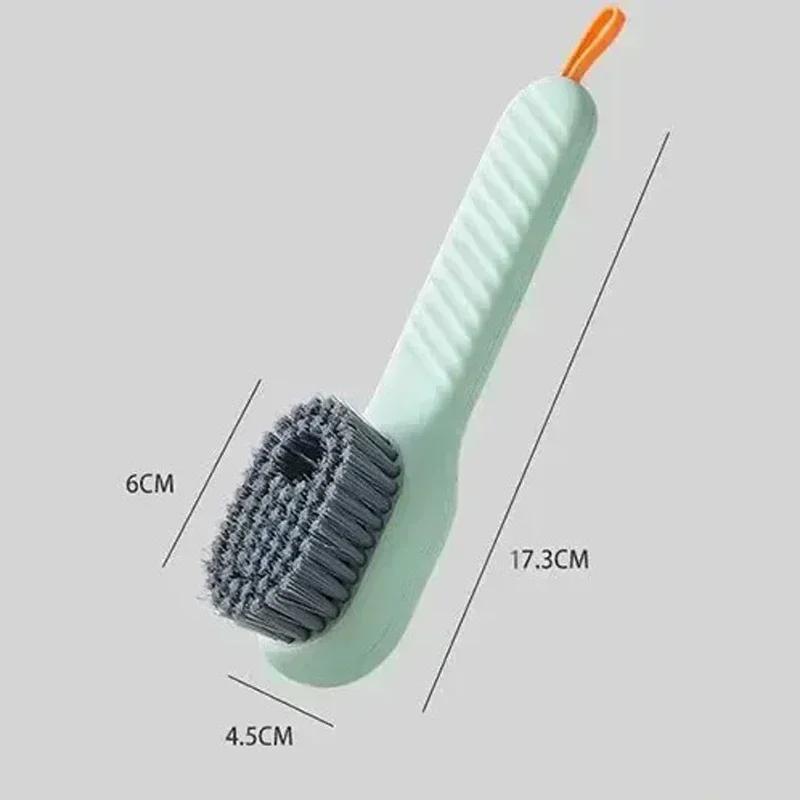 1/2pc Multi-function automatic spot shoe brush soft hair hand pressure hanging hole suitable for clothing carpet plastic handles